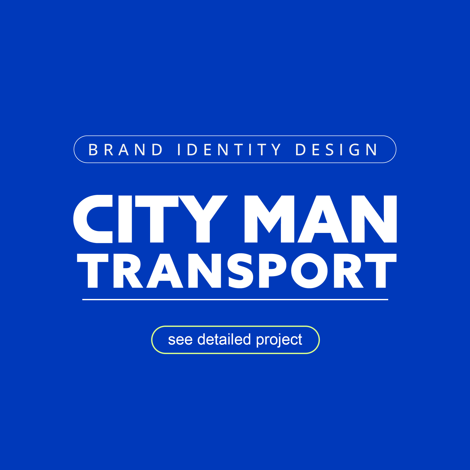 City Man Transport | Brand Identity Design